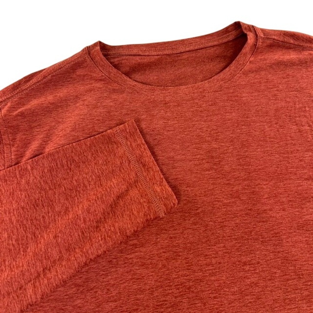 Vuori Men's Long Sleeve Strato Tech Tee Red/Copper Approx. XL Missing Size Tag